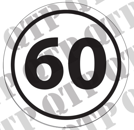 Schild 60 km/h