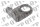 Gas Strut Bracket Angled M8 Hole