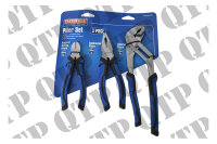 Soft Grip Pliers Set 3 Piece