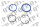 Power Steering Cylinder Seal Kit 4WD CVX1170 - CVX1190 CVX170 - CVX190 McCormick MTX155 - MTX200