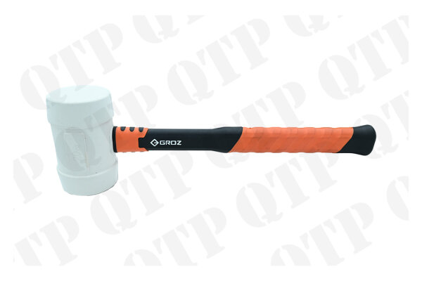 Fibreglass Handle Rubber Mallet 20oz, White Head