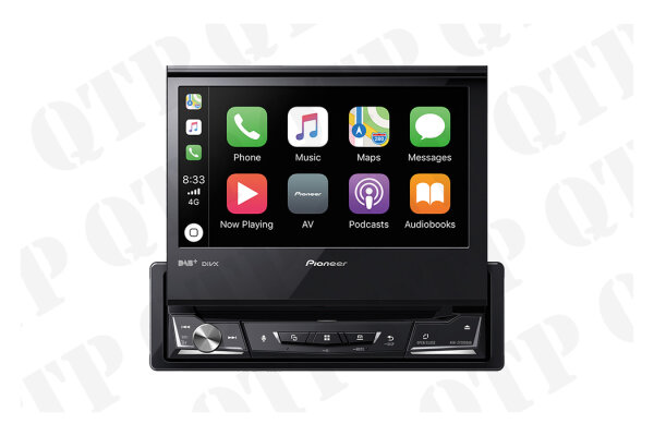 Multimedia Player CD Player Pioneer 7" Touch Screen 13 Band Graphic EQ Apple & Android Compatible Bl