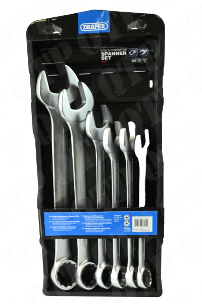 6PC Heavy Duty Combination Spanner Set