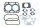 Head Gasket Set Case IHC D 212, D 214, D215, DLD2