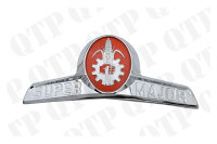 Front Badge Chrome And Orange Ford, Fordson Super Major
