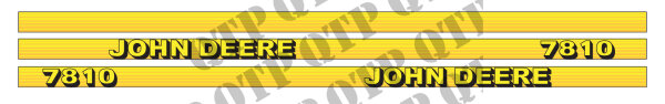 Typenschild John Deere 7810