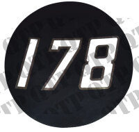 Typenschild 178