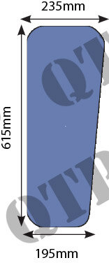 Glas seitlich links / rechts