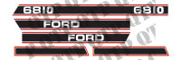 Ford Decal Kit 6810 Red & Black